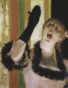 Edgar Degas The Female singer Wearing Gloves USA oil painting reproduction